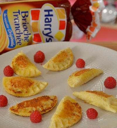 Chaussons aux amandes à la framboise