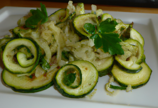 Salade de courgettes économique