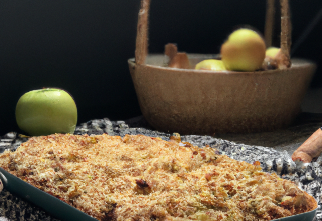 Cake crumble aux pommes