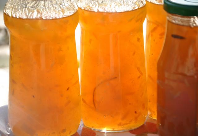 Confiture de citre à l'orange et vanille