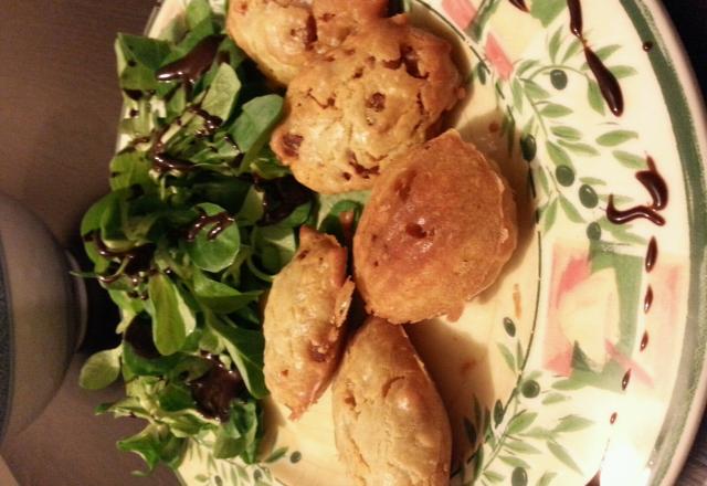 Madeleines au chorizo et comté