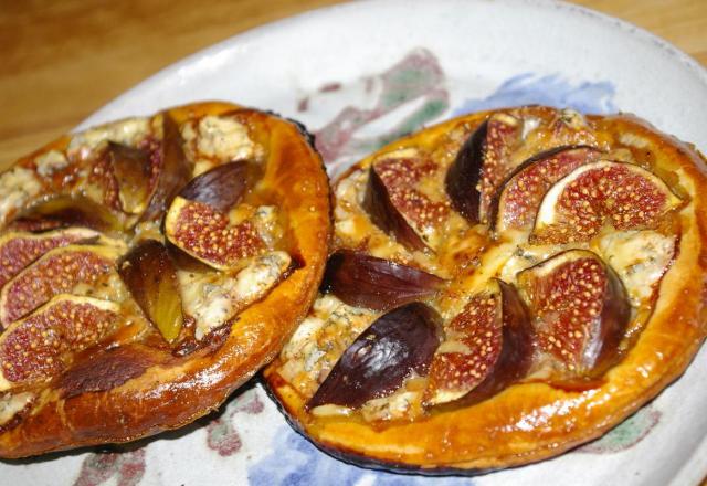 Tarte figues et Fourme d'Ambert