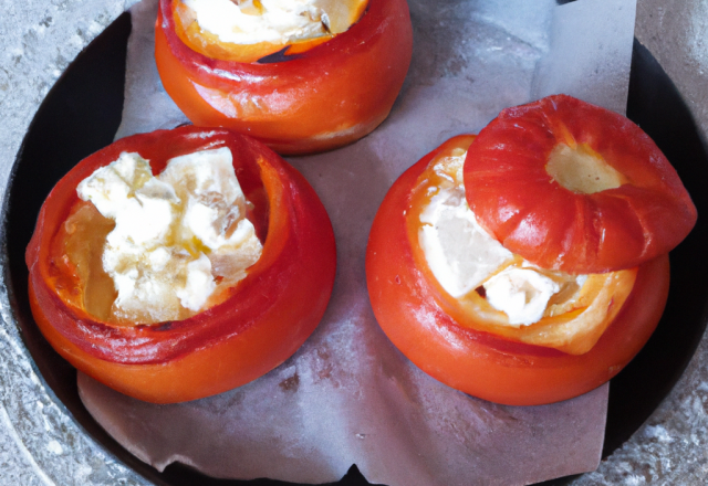 Petits feuilletés ronds à la tomate et au chèvre