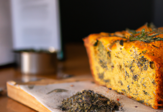 Cake aux herbes et aux céréales