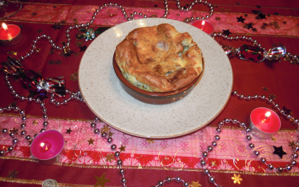 Clafoutis au magret fumé et au gorgonzola