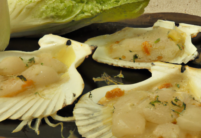 Coquilles d'endives saint jacques