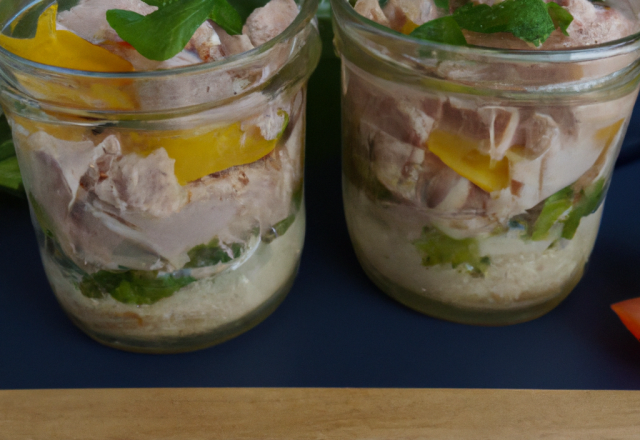 Verrine au thon et à la péche