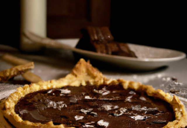 Tarte croquante au chocolat