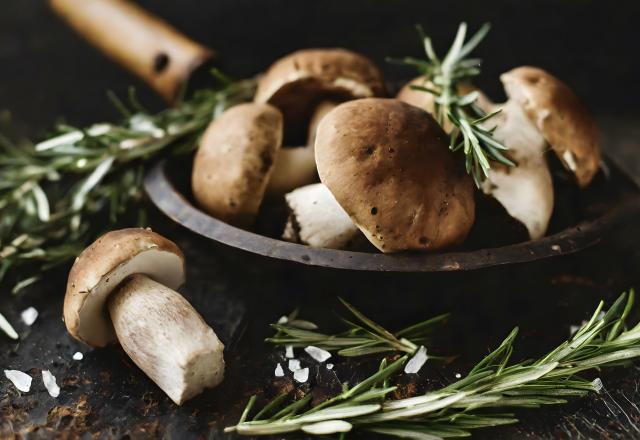 Champignons au barbecue