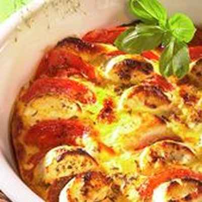 Flan de tomates au chèvre