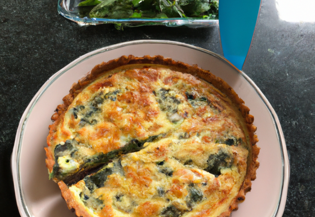 Quiche au saumon et aux épinards