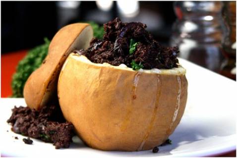 Pommes rôties au boudin noir