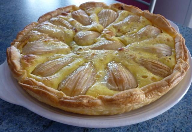 Tarte poire-chocolat de grand-mère