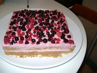 Gâteau à la framboise