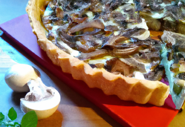 Tarte aux champignons faciles