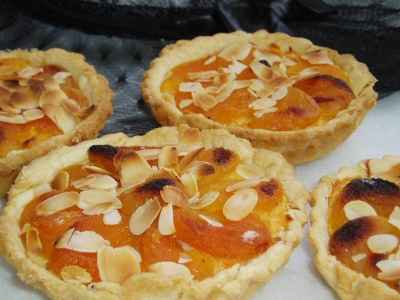 Tartelettes Amandines aux carottes-abricots