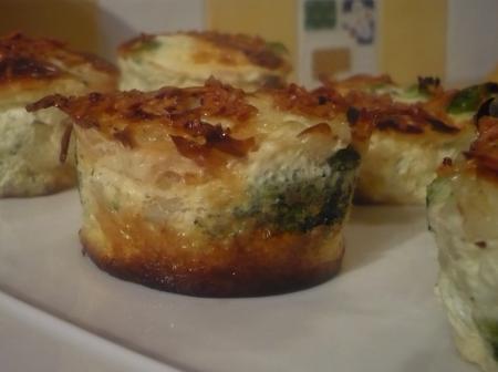 Frites de courgettes & ses petits flans vert & blanc (brocolis - choux fleur)