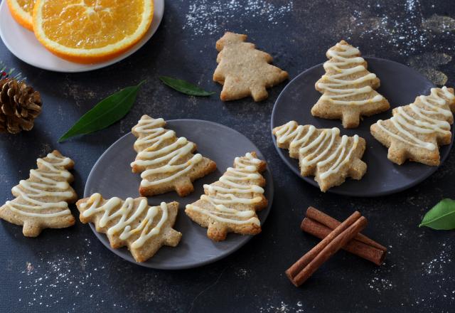 Sablés sapin de Noël à l'orange (vegan et sans gluten)