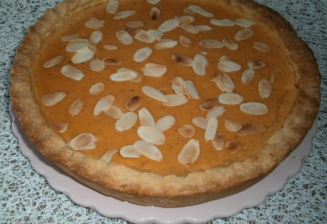 Tarte à la courge et aux amandes