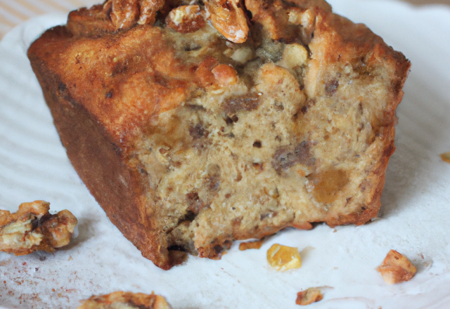 Cake à la fourme d'ambert et aux noix