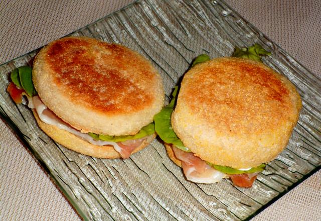 Muffins anglais au roquefort