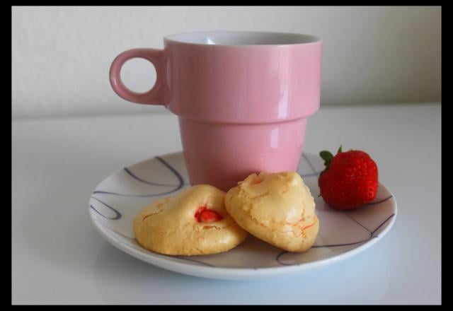 Meringues à la fraise 'tagada'