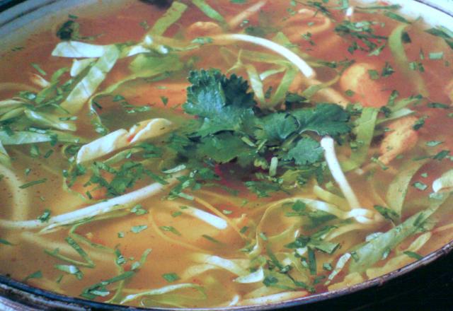 Soupe de poisson aux légumes