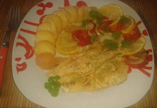 Tilapia, sauce gingembre