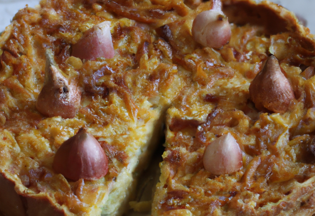 Tourte au cantal (sans pommes de terre)