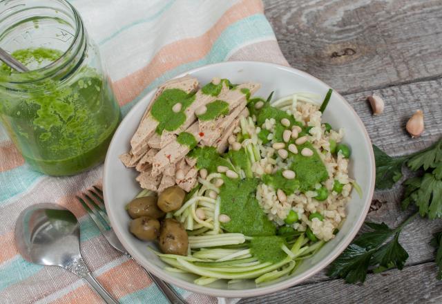 Le pesto d'asperges vertes