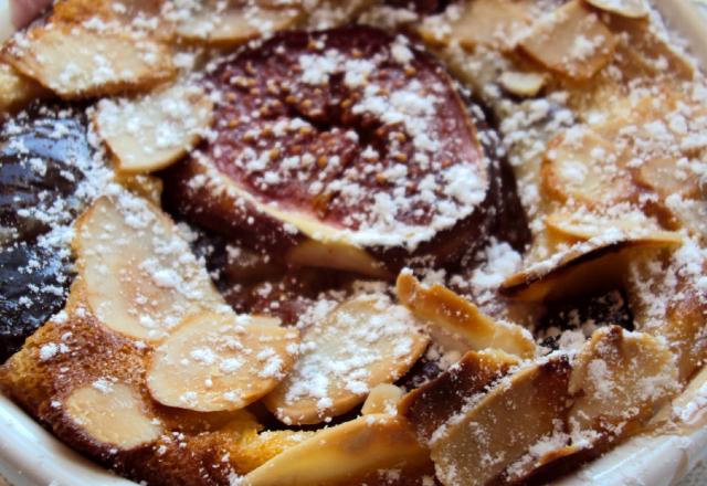 Clafoutis de saison, figues-miel