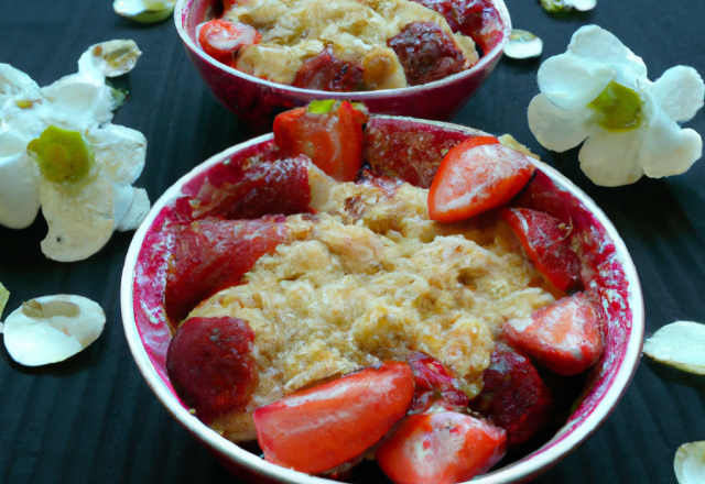 Crumble fraises