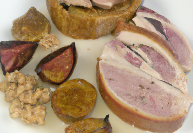 Foie gras, tête de porc et muesli