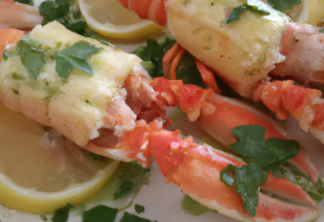 Coffres de langoustines farcies au citron