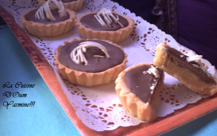 Tartelette au caramel et chocolat !