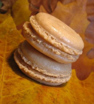 Macarons à la châtaigne et à la pomme