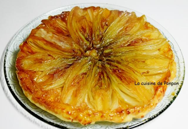 Tatin d'endives à la cassonade et moutarde