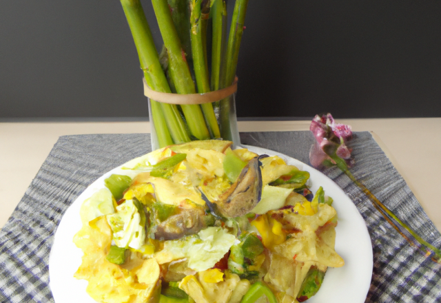 Salades de farfalles aux asperges vertes facile