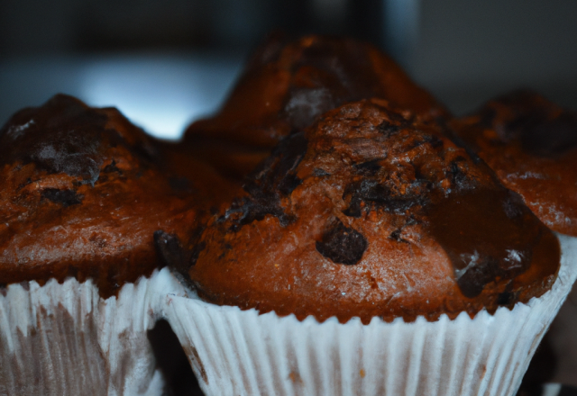 Muffins au chocolat classiques