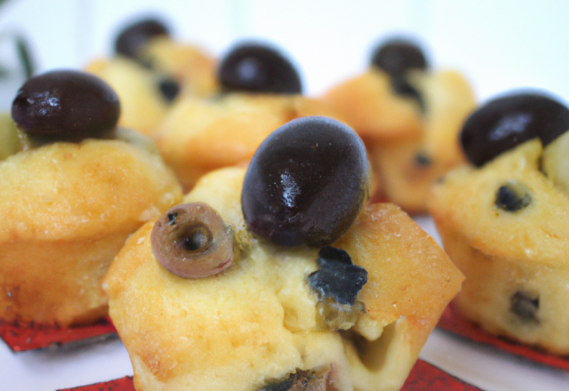 Minis-cakes aux olives