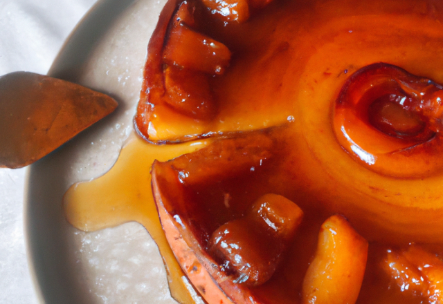 Tarte tatin à la cannelle et au sucre roux