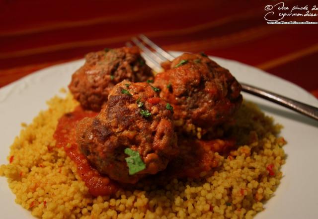 Boulettes de bœuf à la coriandre (couscous)