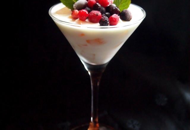 Panna cotta aux fruits légers