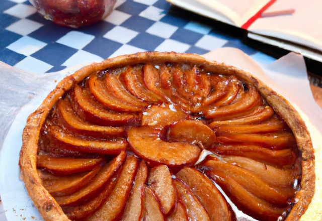 Tarte aux poires et à la réglisse craquante