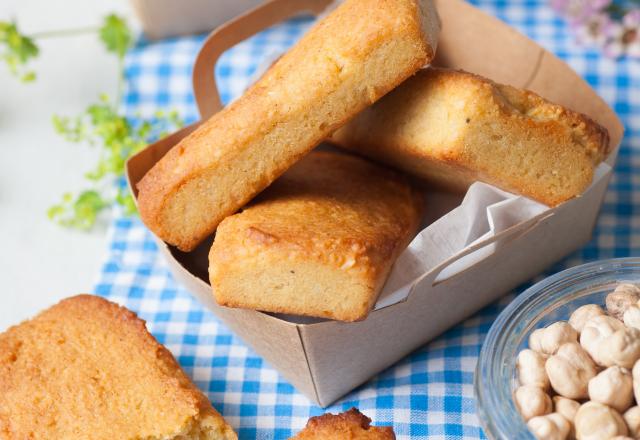 Financiers aux amandes et aux pois chiches