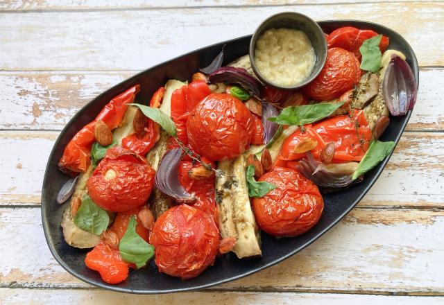 Escalivada de poivrons, aubergines et tomates grillées