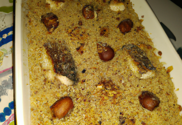 Crumble de sardines aux noisettes