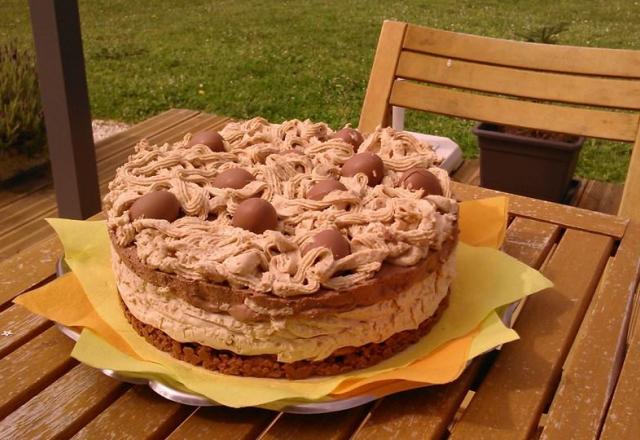 Entremets aux spéculoos avec son croustillant