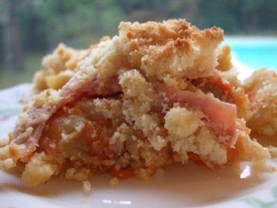 Crumble de potiron enrichi au bacon