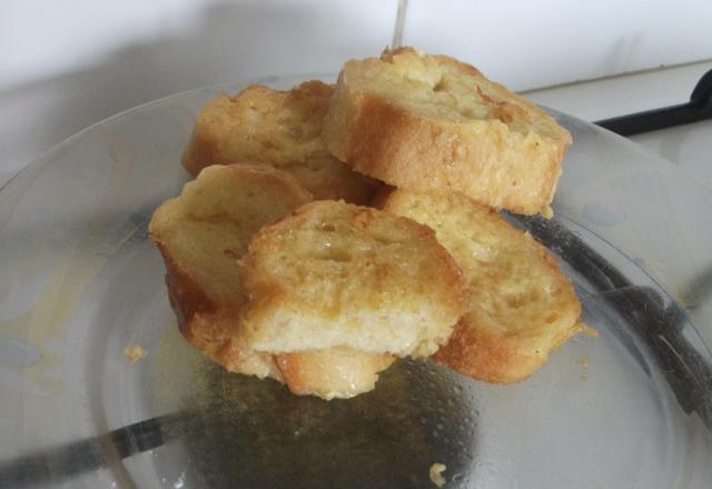 Pain perdu au goût vanillé